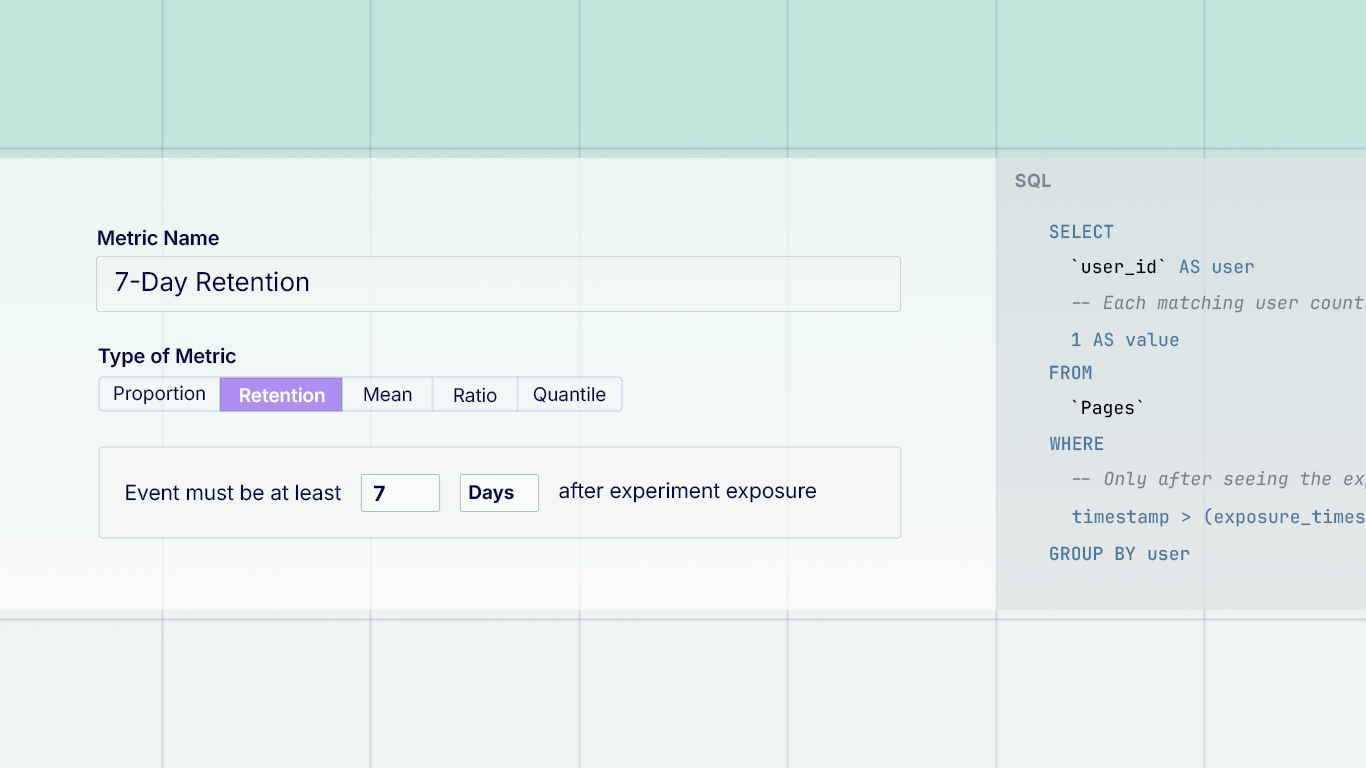 Experiment Metrics Simplified: Retention, Count Distinct, Max